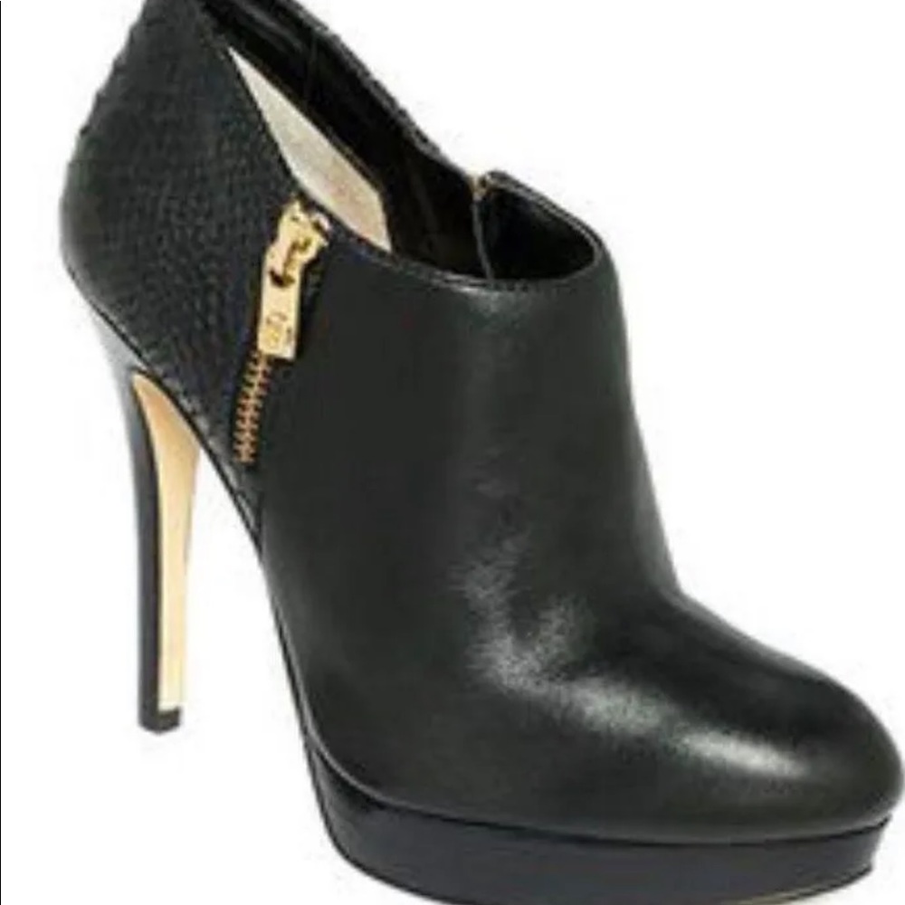 Michael Kors York Bootie with snakeskin back